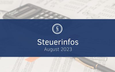 Steuerinfos August 2023